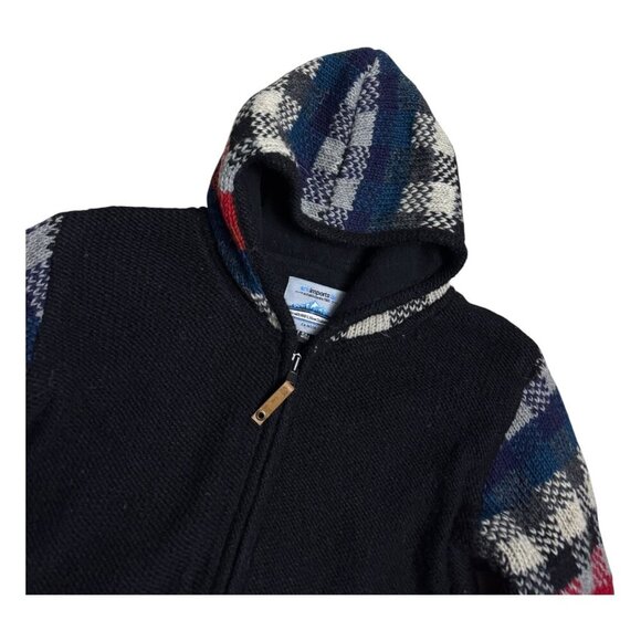 ARK IMPORTS New Zealand WOOL Knit Vintage Y2K Winter Nepal Jacket Womens Small - Picture 3 of 6